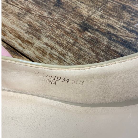 Cole Haan Wedge Heel open toe beige pumps size 6.5 - Picture 7 of 7